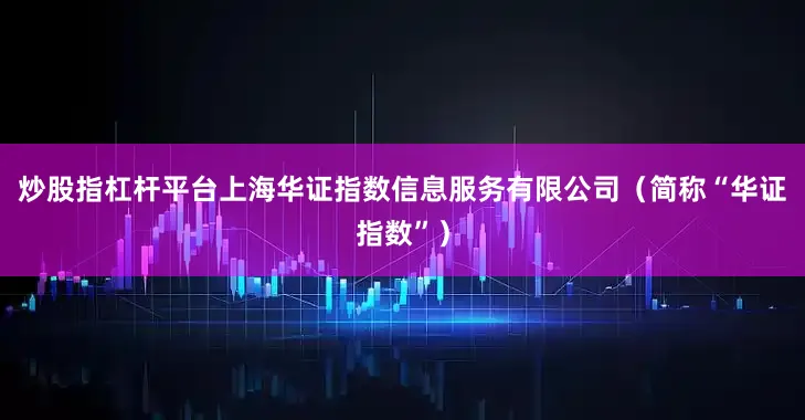 炒股指杠杆平台上海华证指数信息服务有限公司（简称“华证指数”）